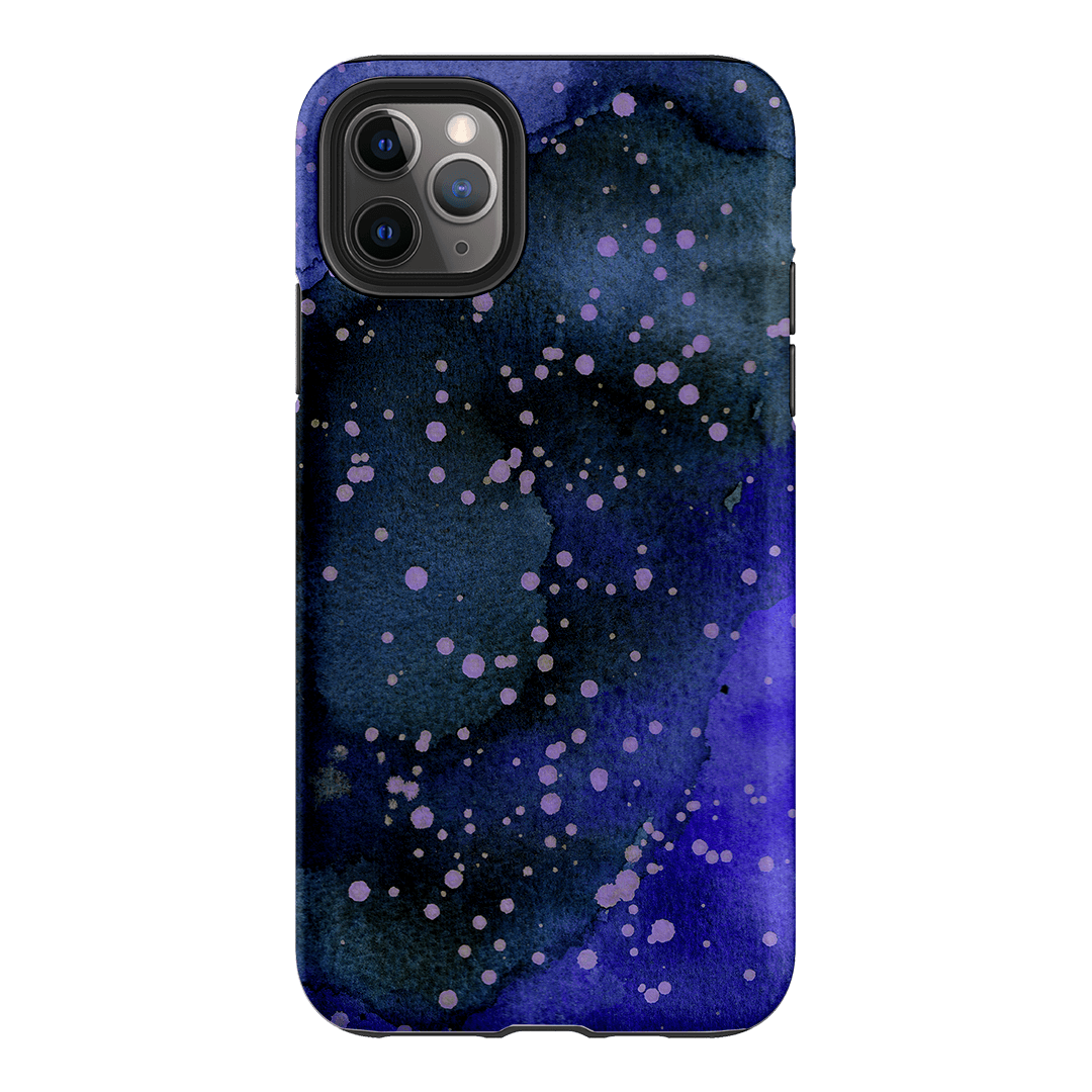 Spotty Navy Printed Phone Cases iPhone 11 Pro Max / Armoured by The Dairy - The Dairy