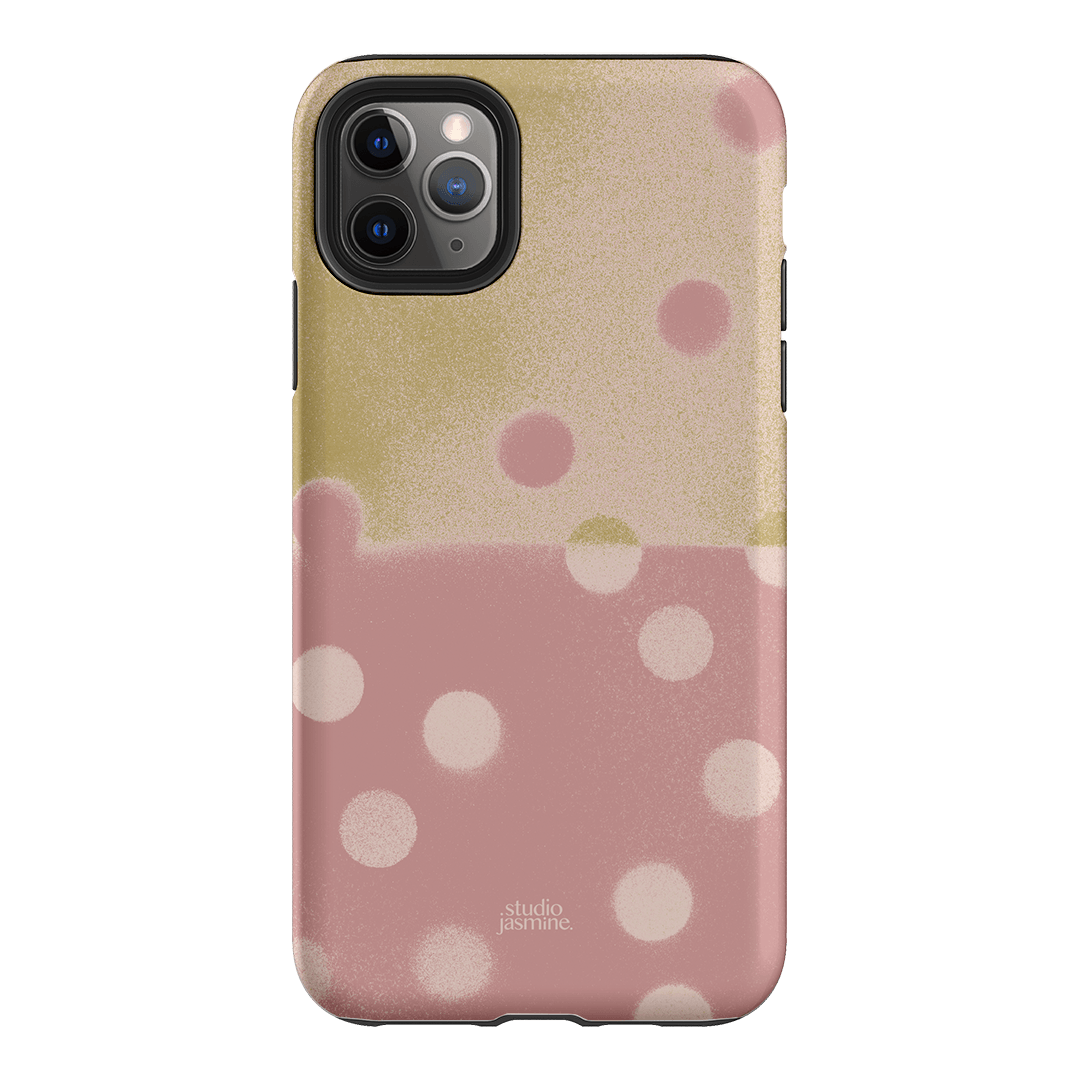 Strawberry Polka Dot Printed Phone Cases iPhone 11 Pro Max / Armoured by Jasmine Dowling - The Dairy