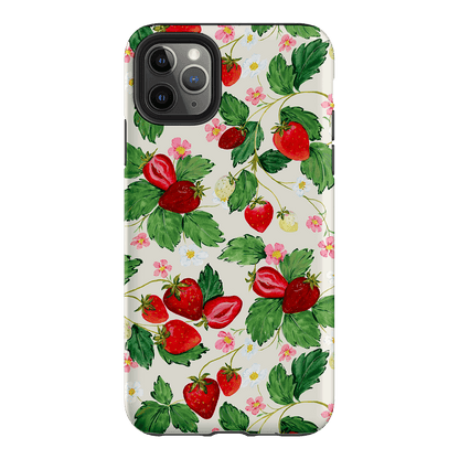 Strawberry Patch Printed Phone Cases iPhone 11 Pro Max / Armoured by Ellie Mae - The Dairy