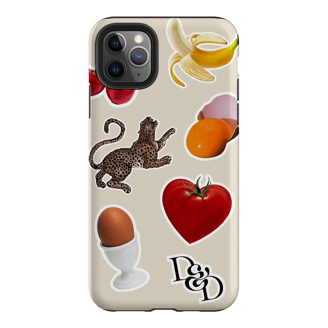 Sunday Stickers Cream Printed Phone Cases iPhone 11 Pro Max / Armoured by Desmond & Dempsey - The Dairy