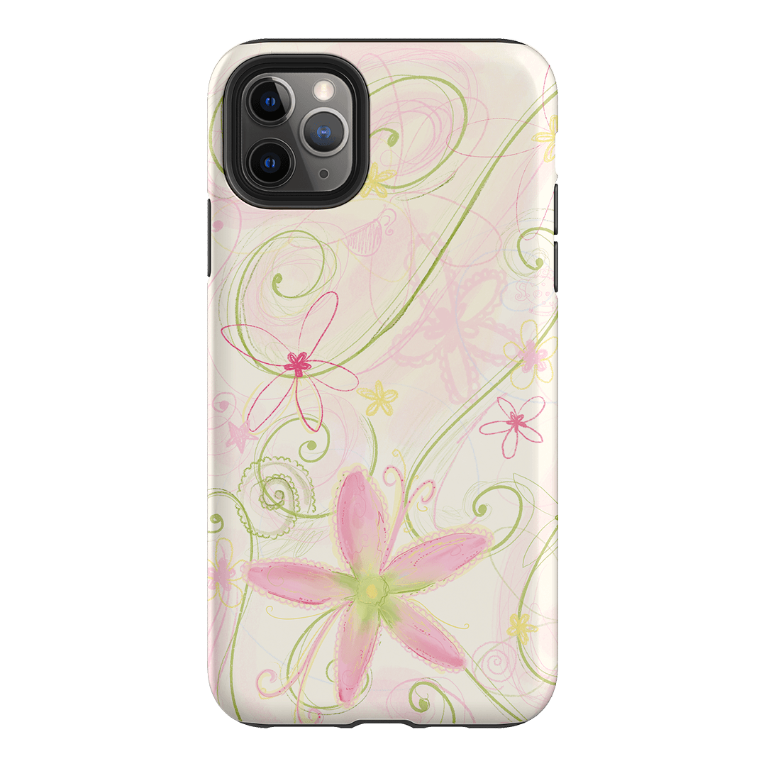 Swirl Pink Printed Phone Cases iPhone 11 Pro Max / Armoured by Kayla Carr - The Dairy