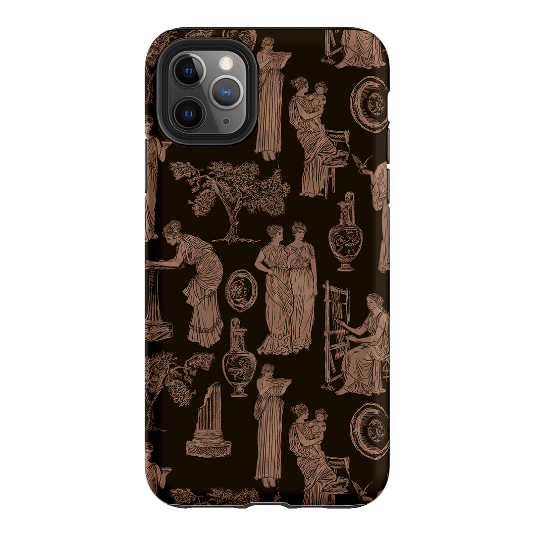 Symposium Burnt Umber Printed Phone Cases iPhone 11 Pro Max / Armoured by Veronica Tucker - The Dairy