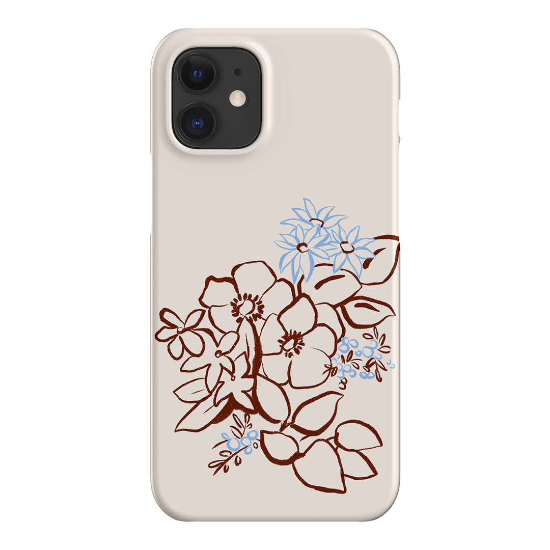 Cream Posy Printed Phone Cases iPhone 12 / Snap by Typoflora - The Dairy