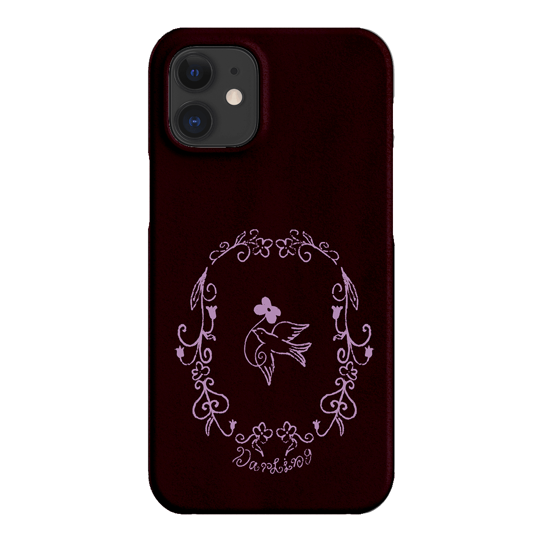 Darling Burgundy Printed Phone Cases by The Dairy - The Dairy