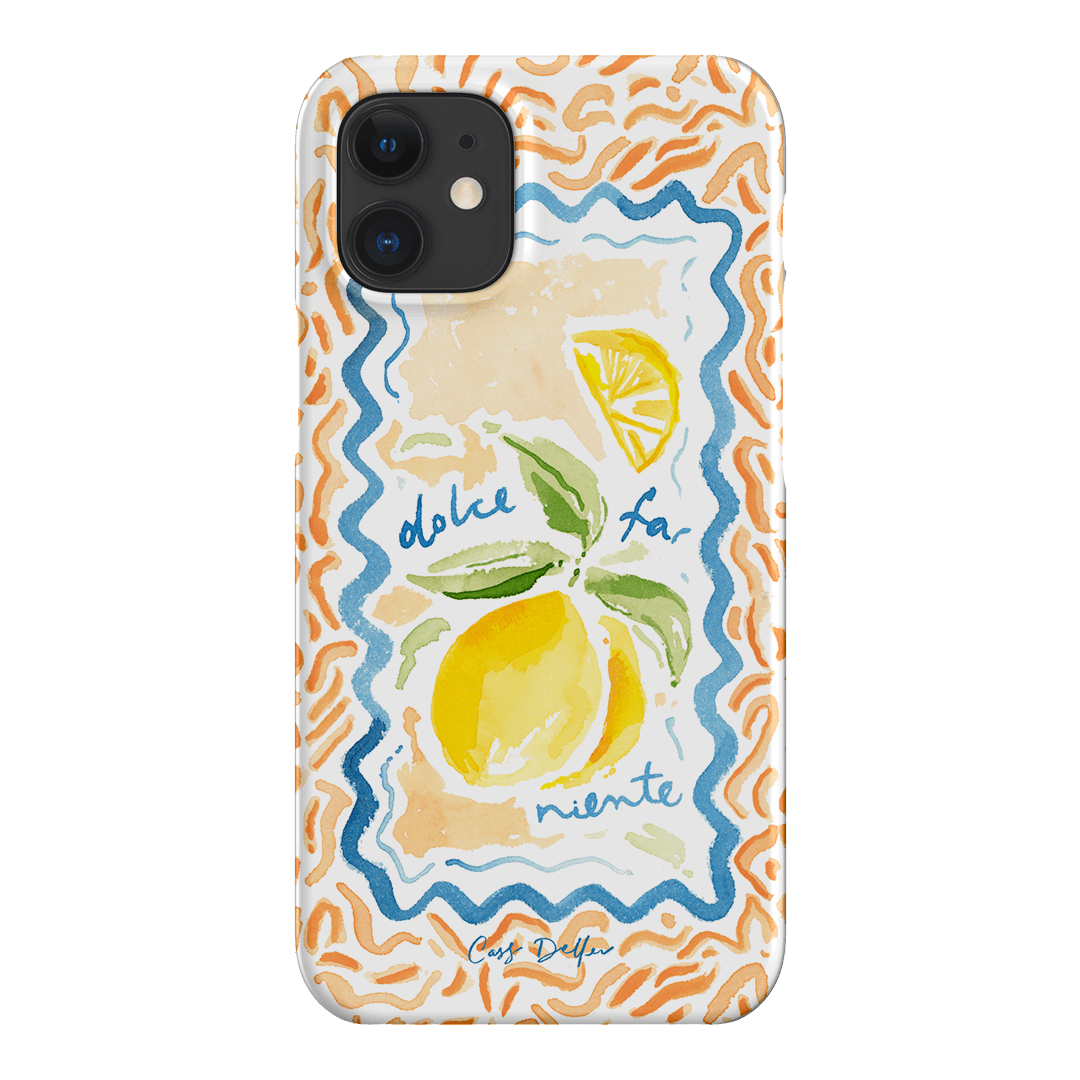 Dolce Far Niente Printed Phone Cases iPhone 12 / Snap by Cass Deller - The Dairy