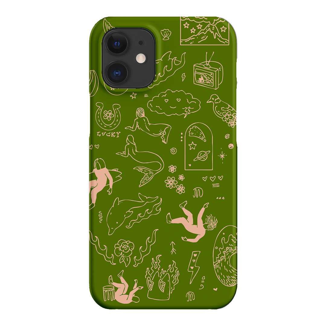 Easty Flash Green Printed Phone Cases iPhone 12 / Snap by Easty Beasty - The Dairy