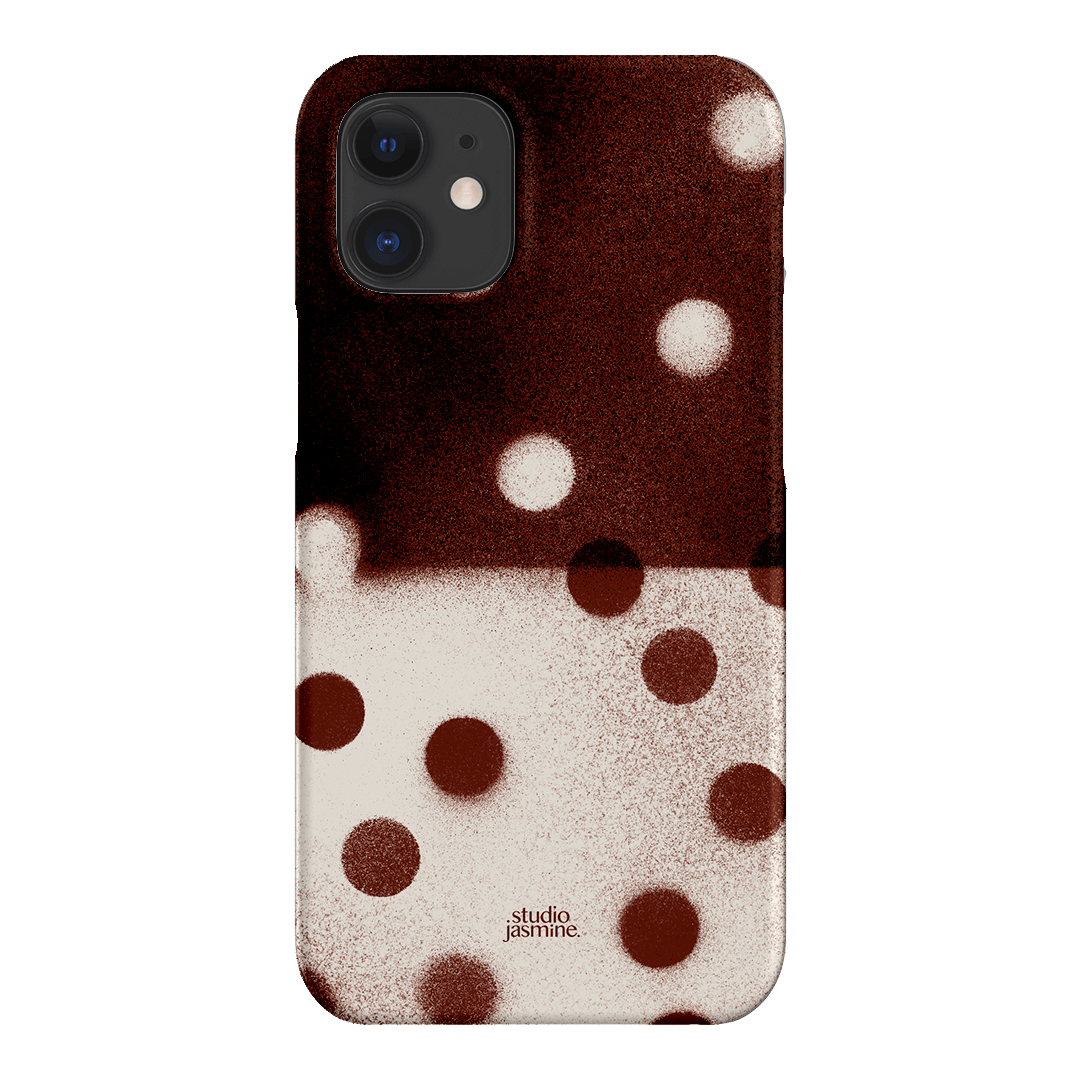 Espresso Polka Dot Printed Phone Cases iPhone 12 / Snap by Jasmine Dowling - The Dairy