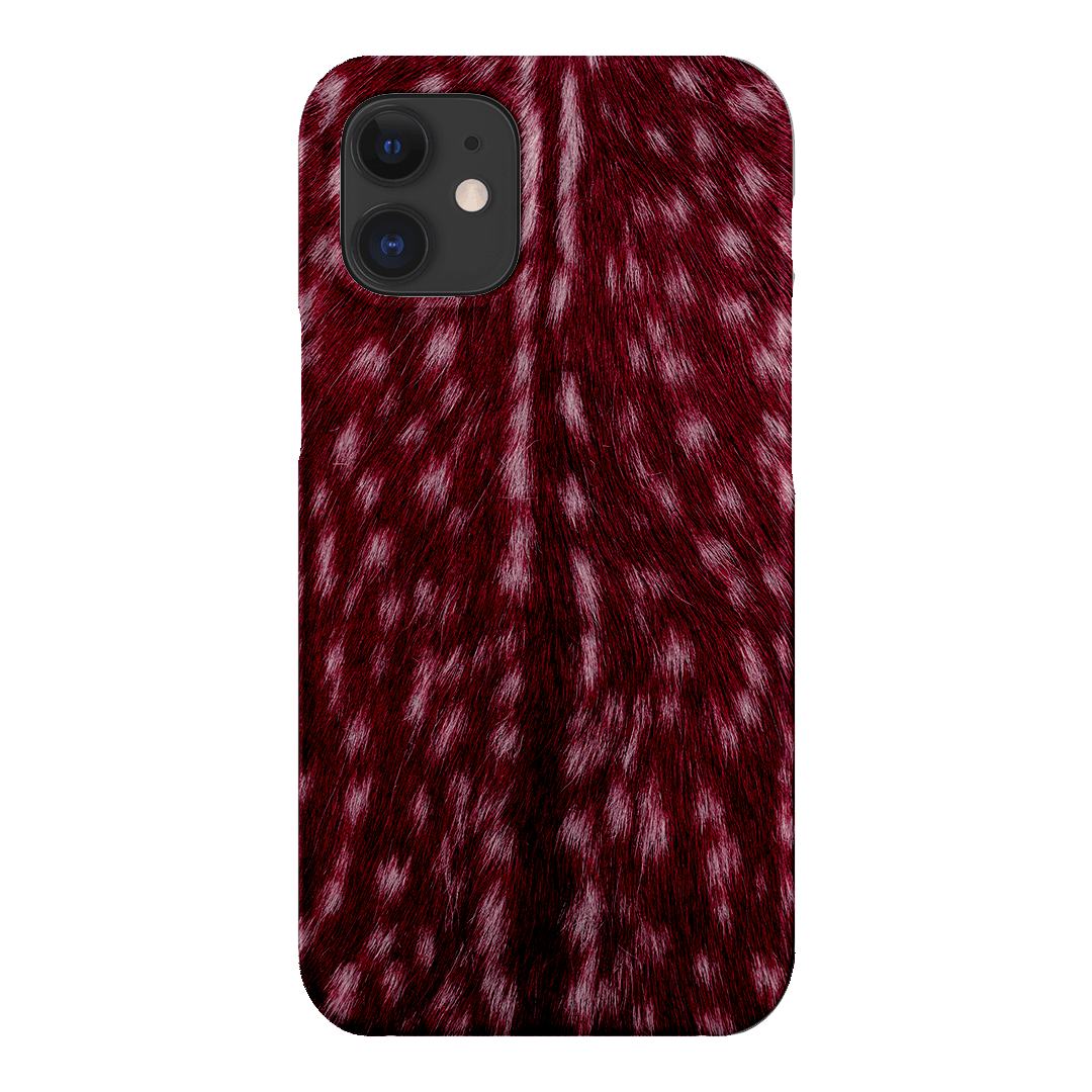 Fawn Burgundy Printed Phone Cases iPhone 12 / Snap by The Dairy - The Dairy