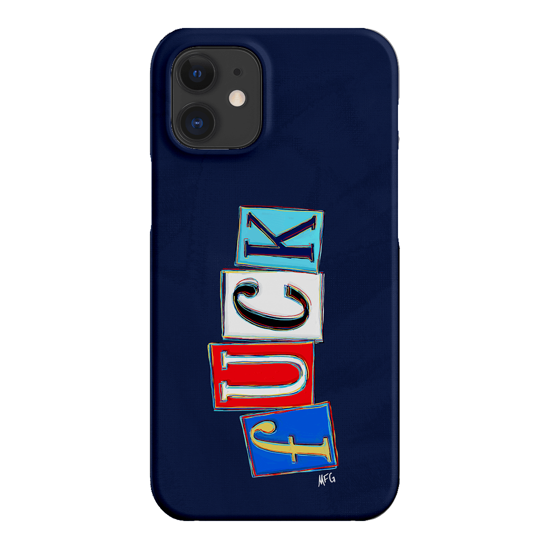 Lil Fcks Blue Printed Phone Cases iPhone 12 / Snap by Margarbs Art - The Dairy