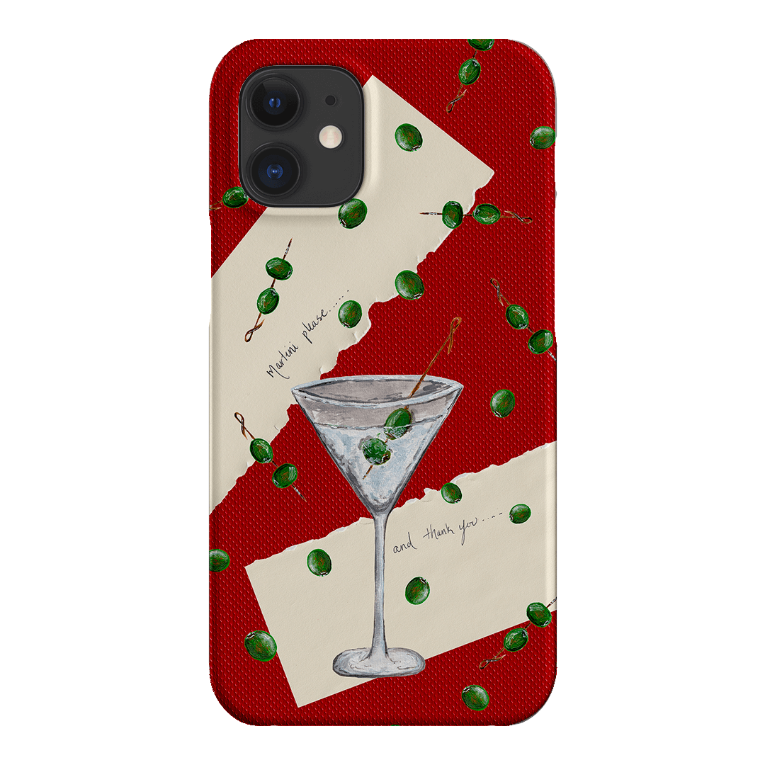 Martini Please Printed Phone Cases iPhone 12 / Snap by BG. Studio - The Dairy