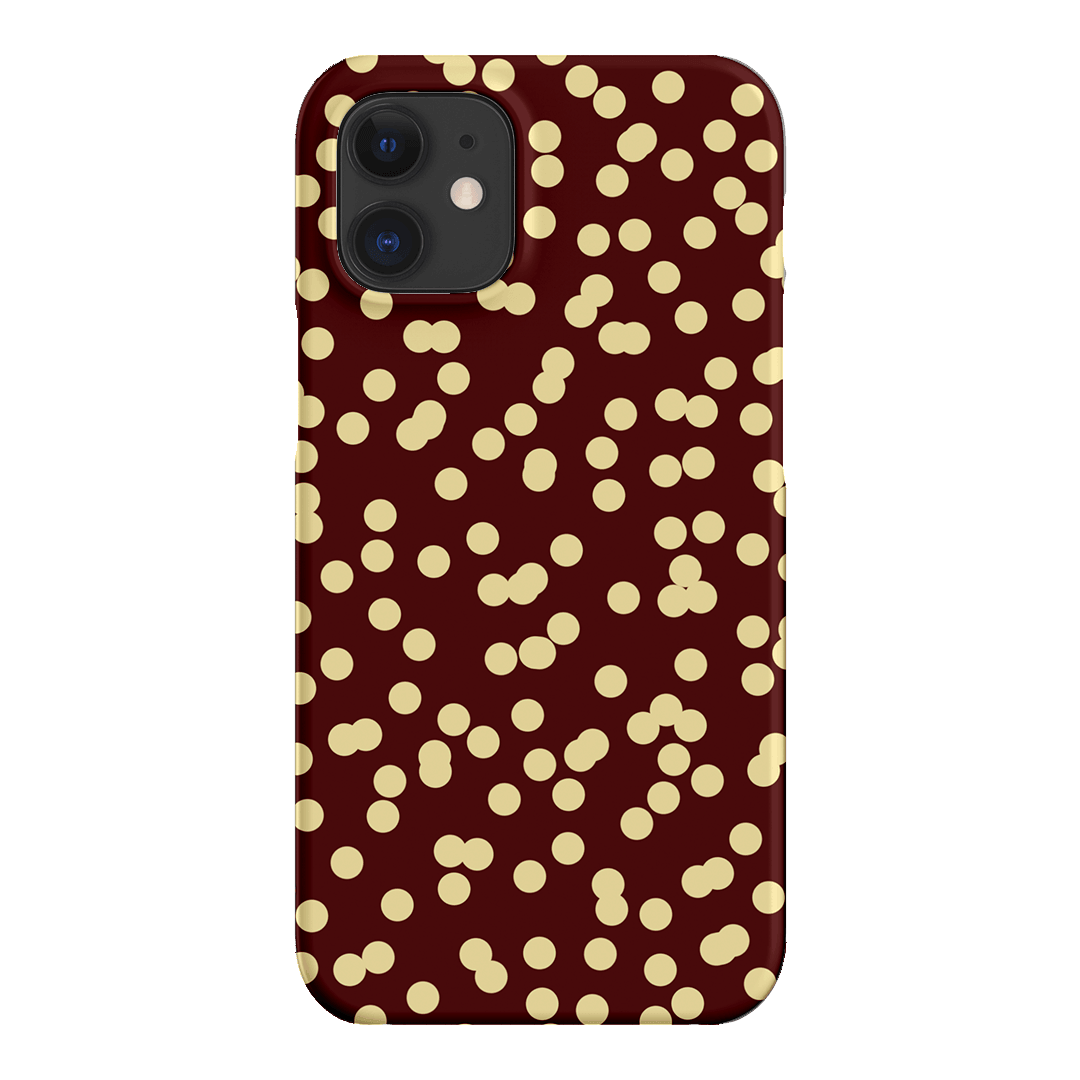 Mini Confetti Burgundy Butter Printed Phone Cases iPhone 12 / Snap by Veronica Tucker - The Dairy