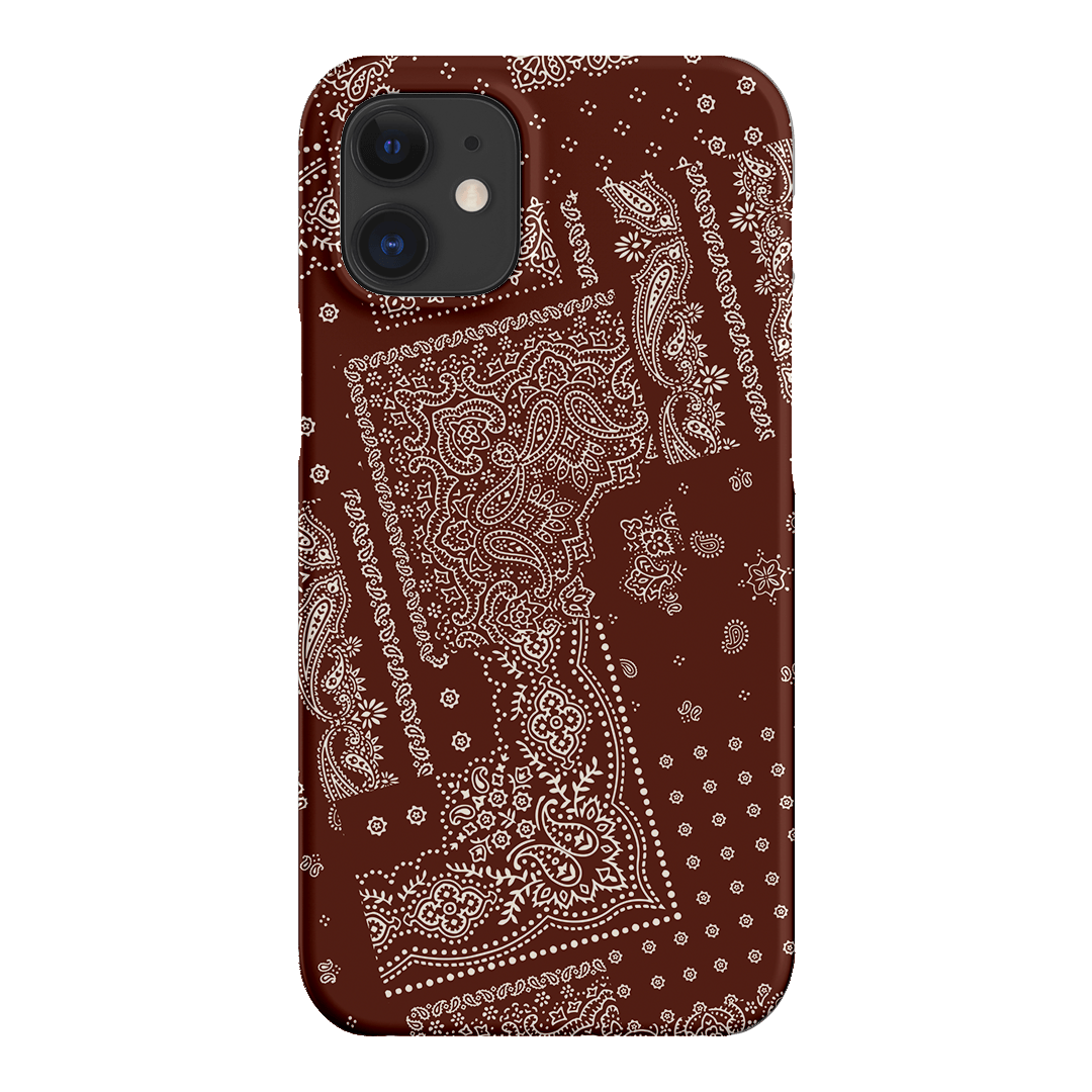 Paisley Cinnamon Printed Phone Cases iPhone 12 / Snap by The Dairy - The Dairy