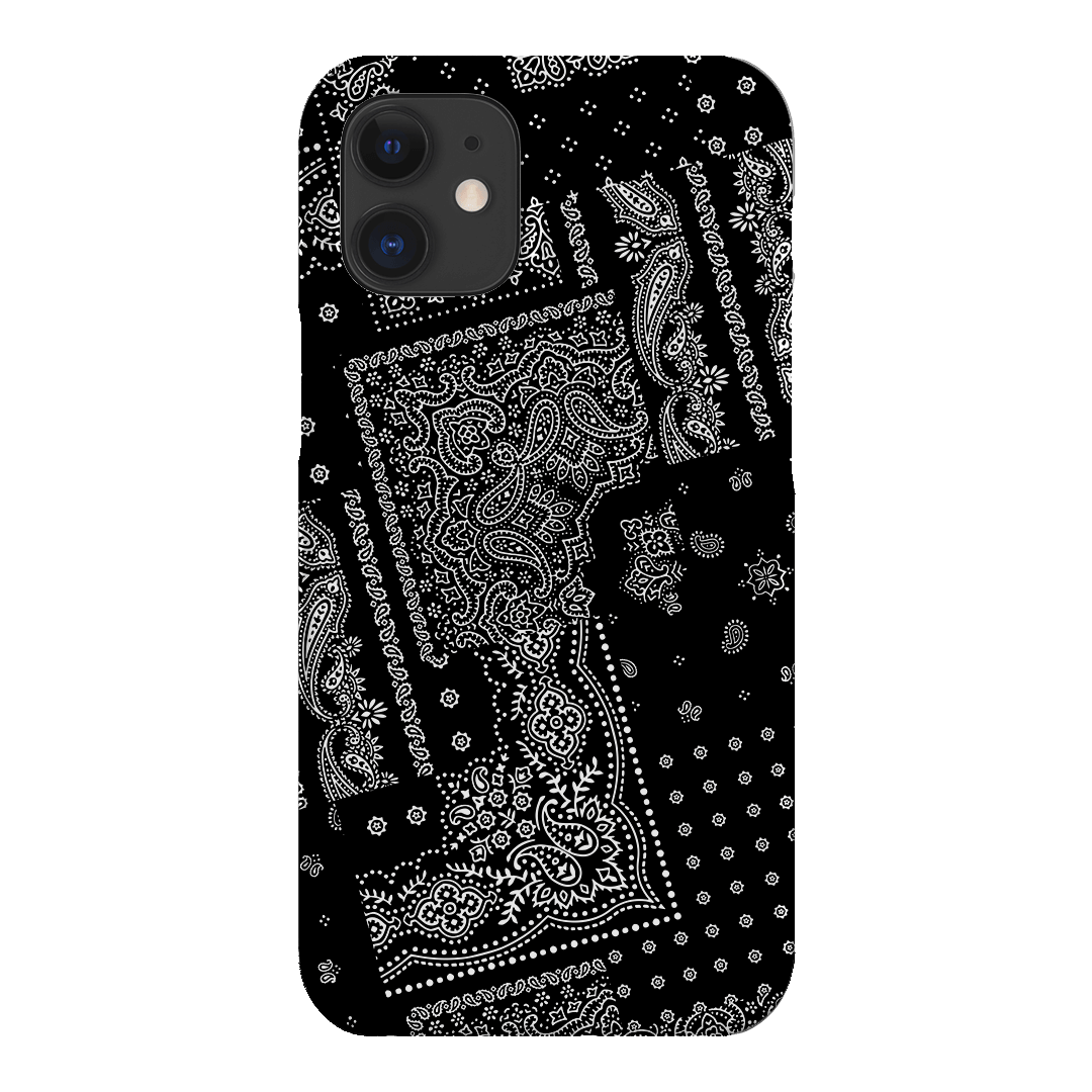 Paisley Noir Printed Phone Cases iPhone 12 / Snap by The Dairy - The Dairy