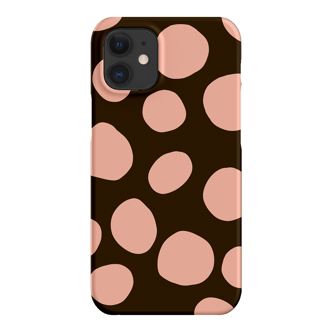 Pebbles Chocolate Pink Printed Phone Cases iPhone 12 / Snap by Veronica Tucker - The Dairy