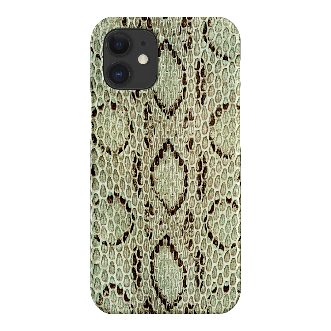 Pistachio Python Printed Phone Cases iPhone 12 / Snap by The Dairy - The Dairy