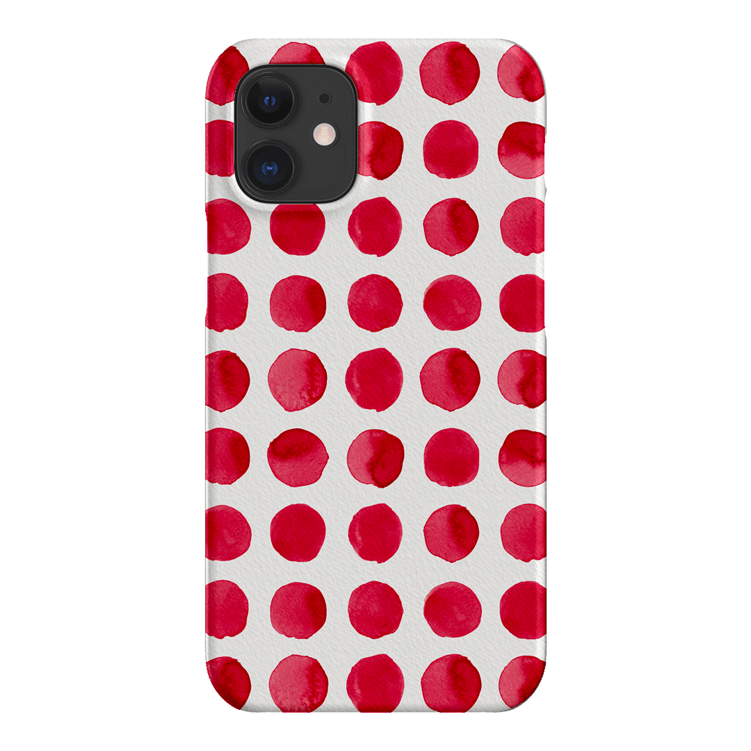Spots in Red Printed Phone Cases by The Dairy - The Dairy