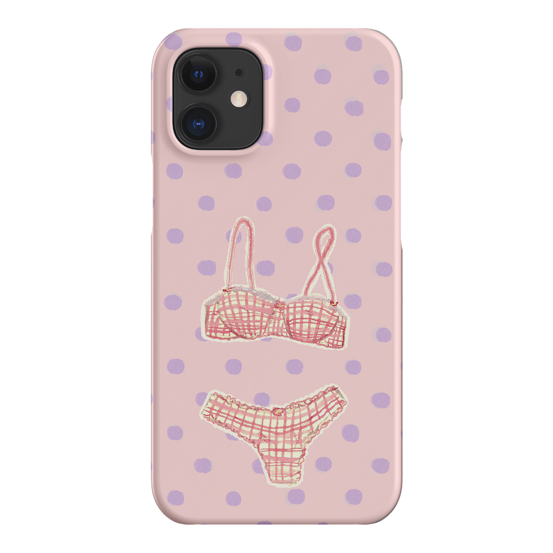 Vintage Gingham Printed Phone Cases iPhone 12 / Snap by Kayla Carr - The Dairy