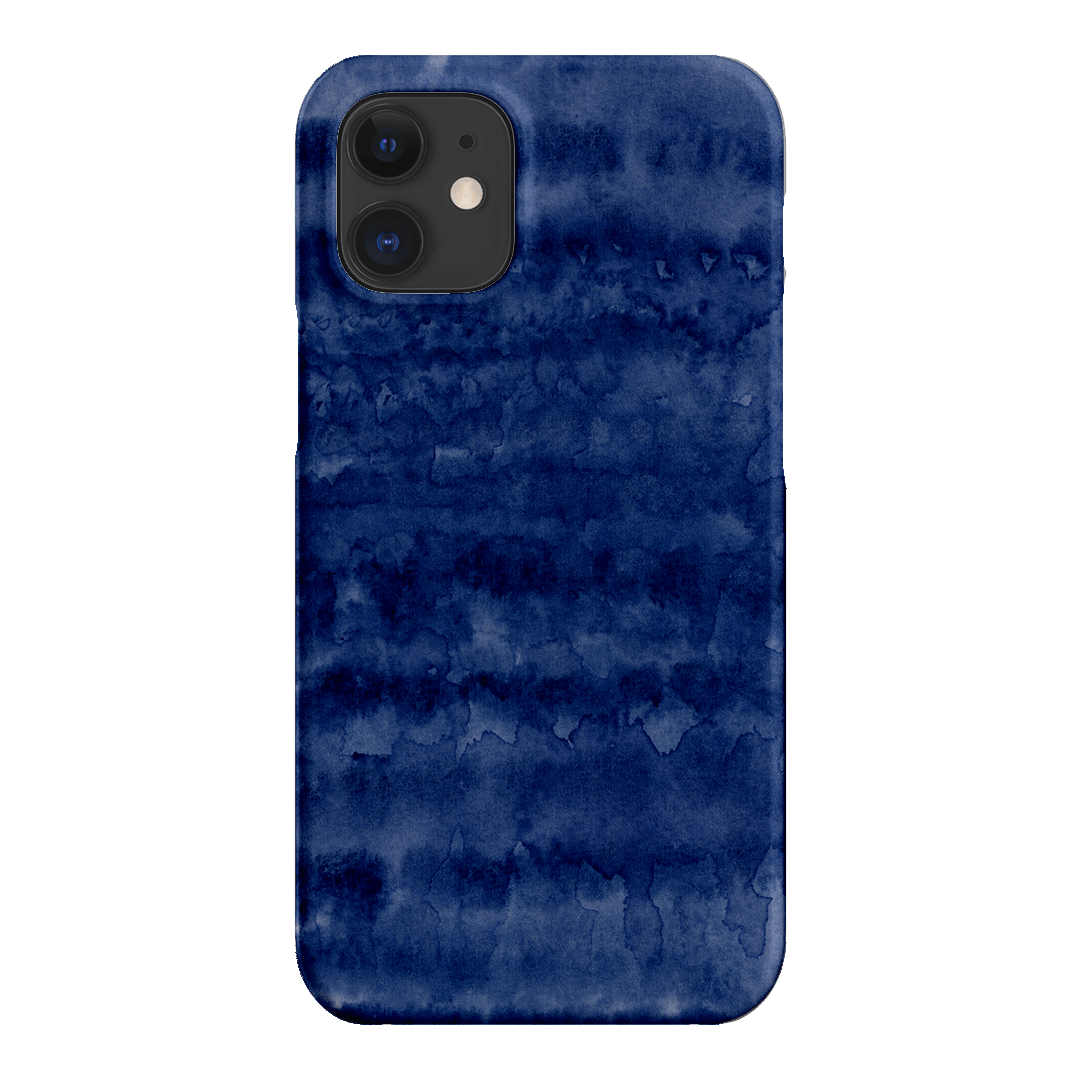 Watercolour Stripes Navy Printed Phone Cases iPhone 12 / Snap by The Dairy - The Dairy