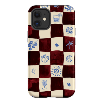 Afternoon Mezze Maroon Printed Phone Cases iPhone 12 / Armoured by Charlie Taylor - The Dairy