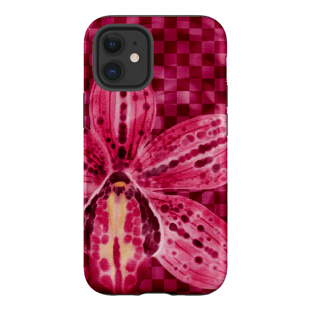 Check Orchid Printed Phone Cases iPhone 12 / Armoured by Sally Hungerford - The Dairy