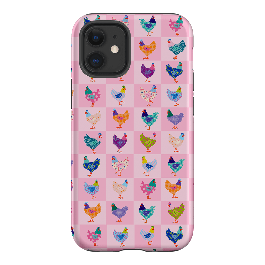Checkered Chickens Printed Phone Cases iPhone 12 / Armoured by Kayla Henley - The Dairy