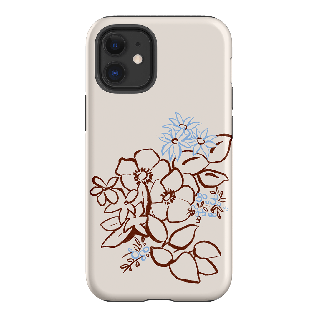 Cream Posy Printed Phone Cases iPhone 12 / Armoured by Typoflora - The Dairy