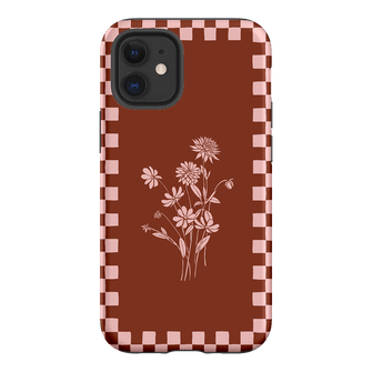 Dahlia Check Printed Phone Cases iPhone 12 / Armoured by Typoflora - The Dairy