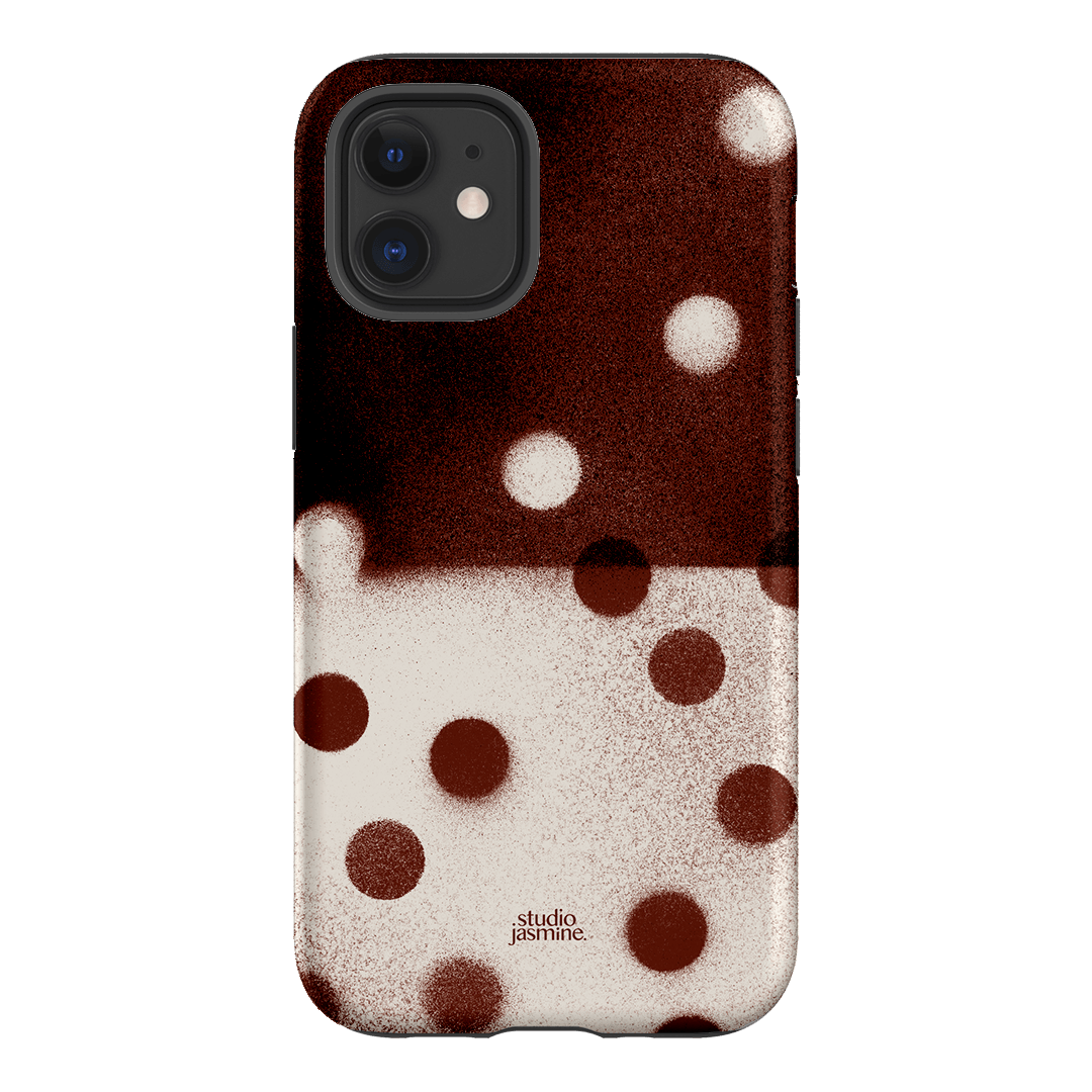 Espresso Polka Dot Printed Phone Cases iPhone 12 / Armoured by Jasmine Dowling - The Dairy