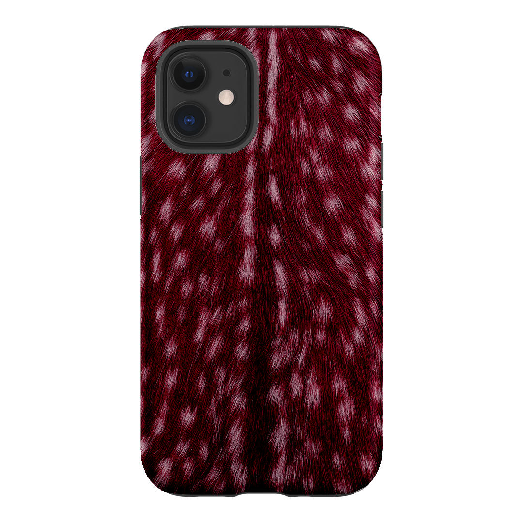 Fawn Burgundy Printed Phone Cases iPhone 12 / Armoured by The Dairy - The Dairy