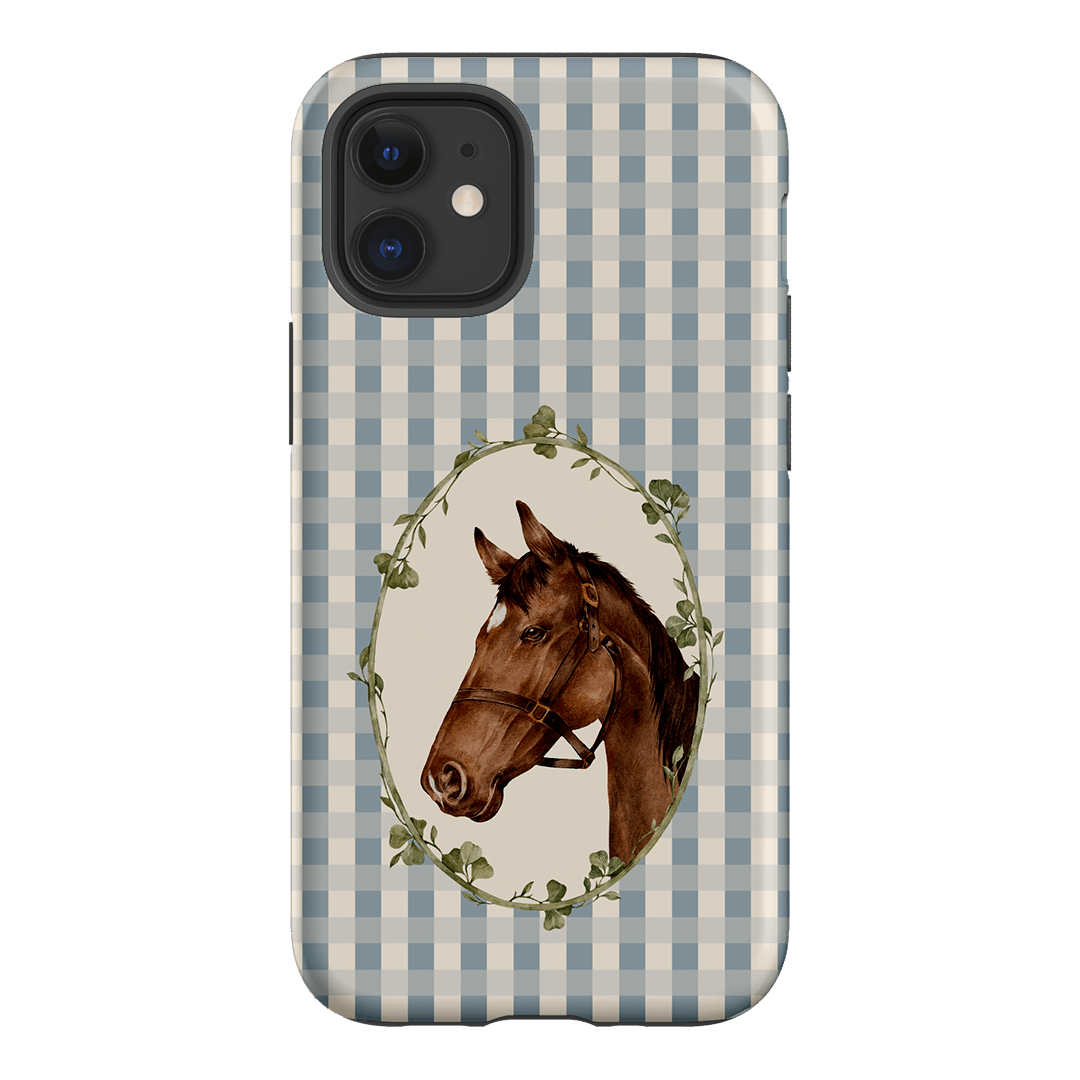 Gingham Horse Printed Phone Cases iPhone 12 / Armoured by Kasiags Art - The Dairy