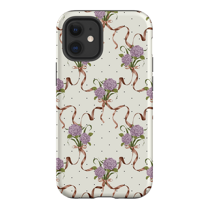Hydrangea Ribbon Printed Phone Cases iPhone 12 / Armoured by Veronica Tucker - The Dairy