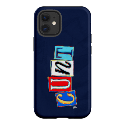 Lil Cnts Blue Printed Phone Cases iPhone 12 / Armoured by Margarbs Art - The Dairy