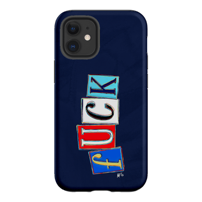 Lil Fcks Blue Printed Phone Cases iPhone 12 / Armoured by Margarbs Art - The Dairy