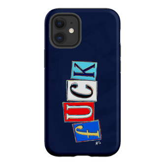 Lil Fcks Blue Printed Phone Cases iPhone 12 / Armoured by Margarbs Art - The Dairy