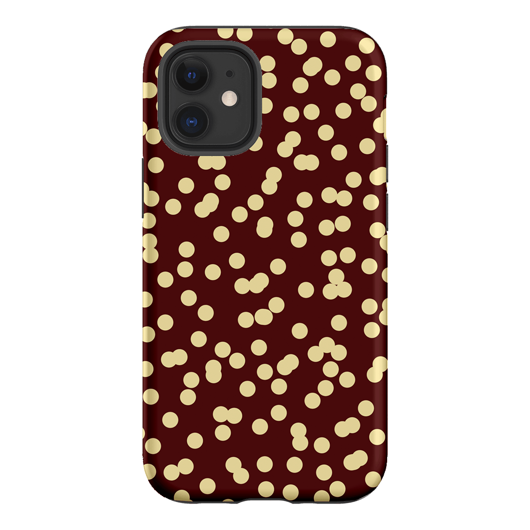 Mini Confetti Burgundy Butter Printed Phone Cases iPhone 12 / Armoured by Veronica Tucker - The Dairy