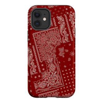 Paisley Crimson Printed Phone Cases iPhone 12 / Armoured by The Dairy - The Dairy
