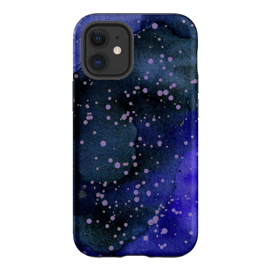 Spotty Navy Printed Phone Cases iPhone 12 / Armoured by The Dairy - The Dairy