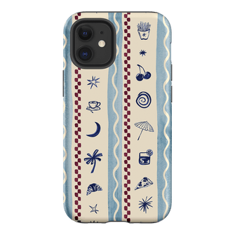 Summer Snacks Blue Printed Phone Cases iPhone 12 / Armoured by Charlie Taylor - The Dairy