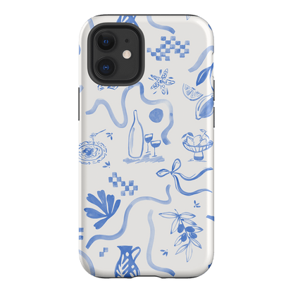 Mediterranean Wave Printed Phone Cases iPhone 12 / Armoured by Charlie Taylor - The Dairy
