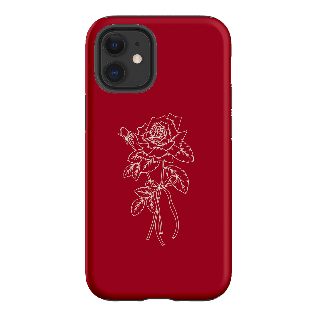 Red Rose Printed Phone Cases iPhone 12 / Armoured by Typoflora - The Dairy