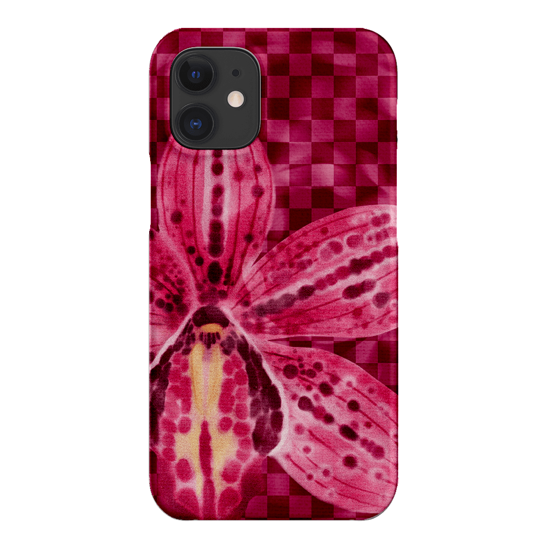Check Orchid Printed Phone Cases iPhone 12 Mini / Snap by Sally Hungerford - The Dairy