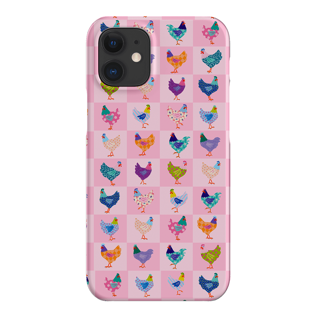 Checkered Chickens Printed Phone Cases iPhone 12 Mini / Snap by Kayla Henley - The Dairy