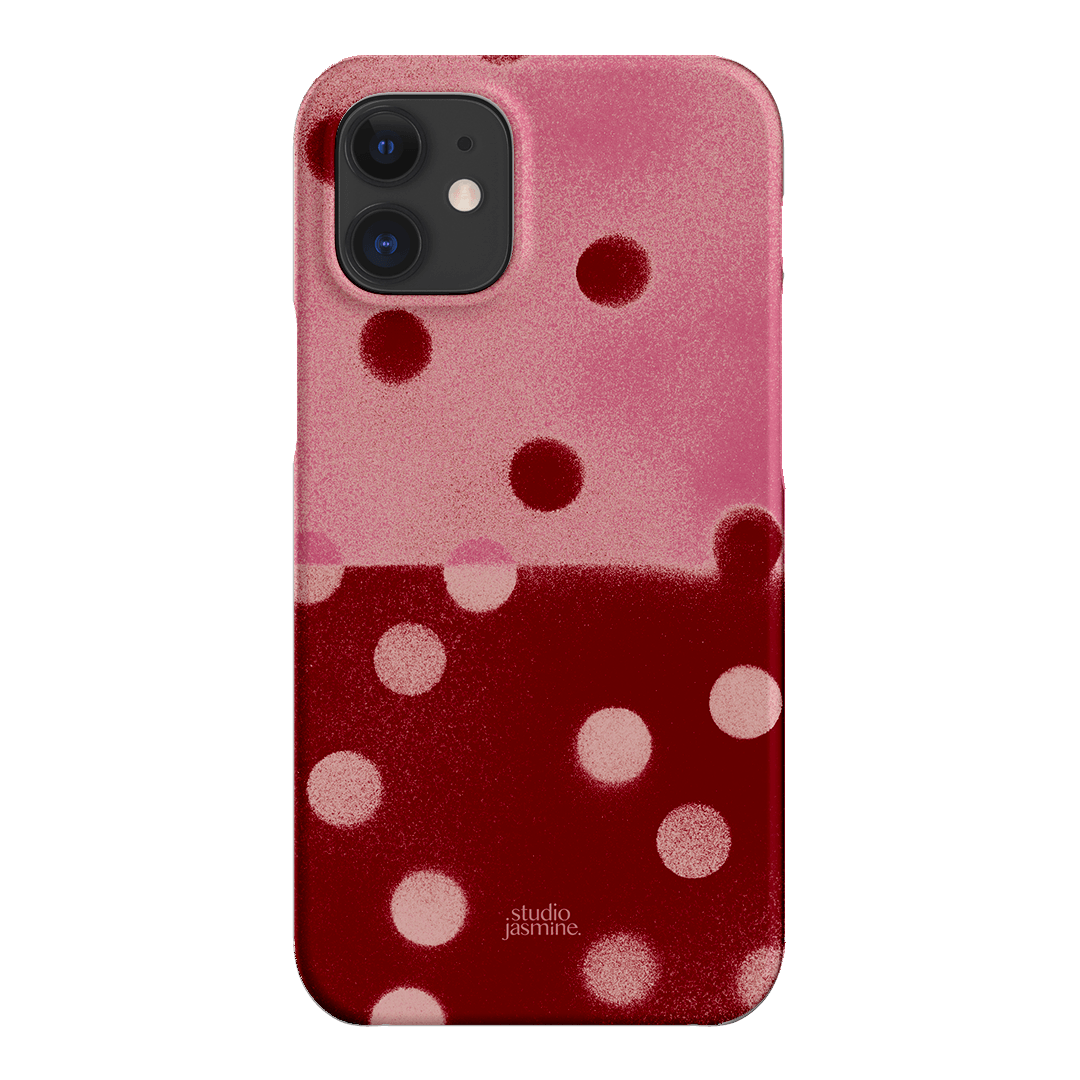 Cherry Polka Dot Printed Phone Cases iPhone 12 Mini / Snap by Jasmine Dowling - The Dairy