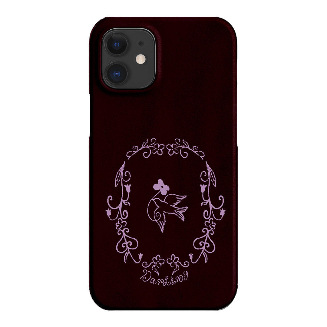 Darling Burgundy Printed Phone Cases by The Dairy - The Dairy
