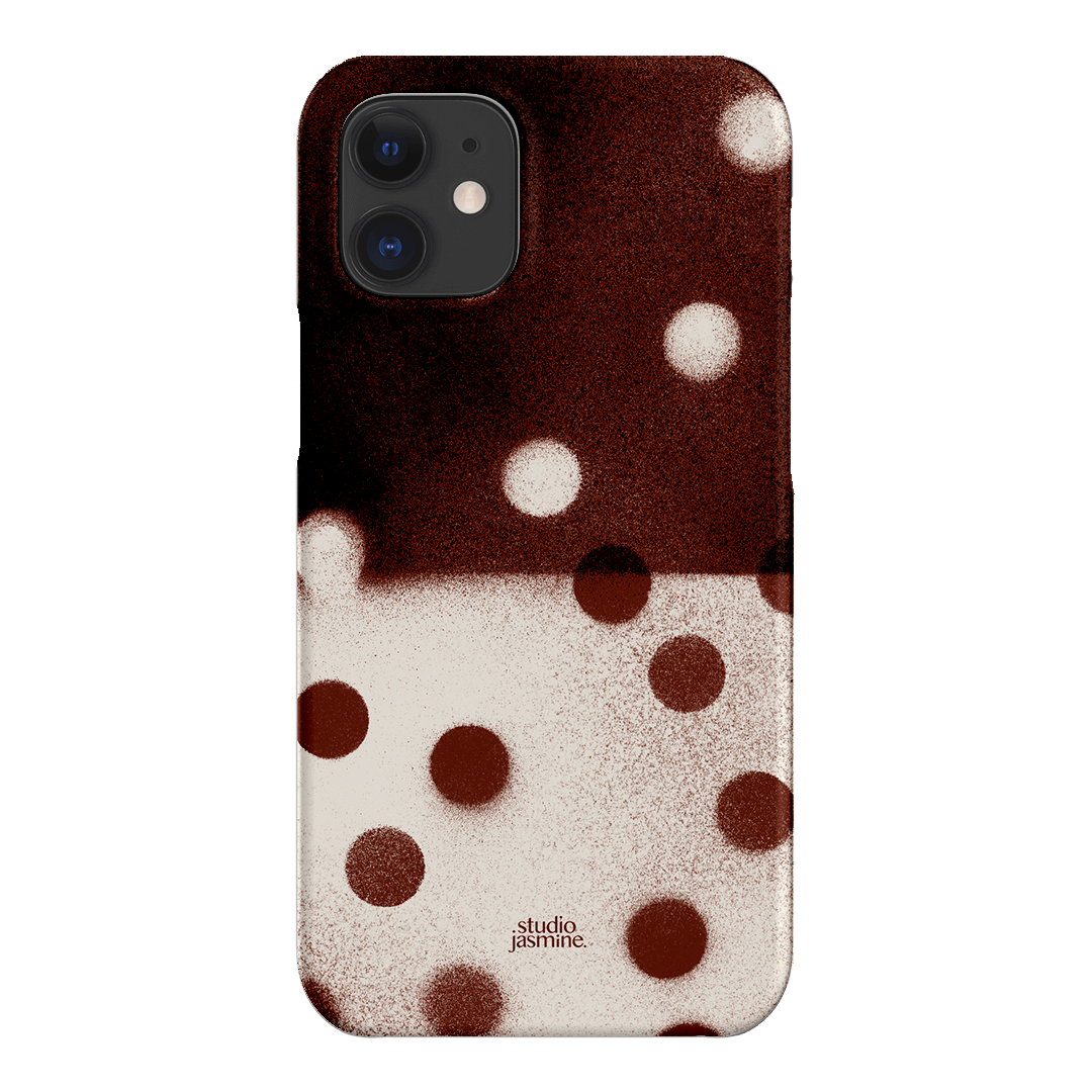 Espresso Polka Dot Printed Phone Cases iPhone 12 Mini / Snap by Jasmine Dowling - The Dairy