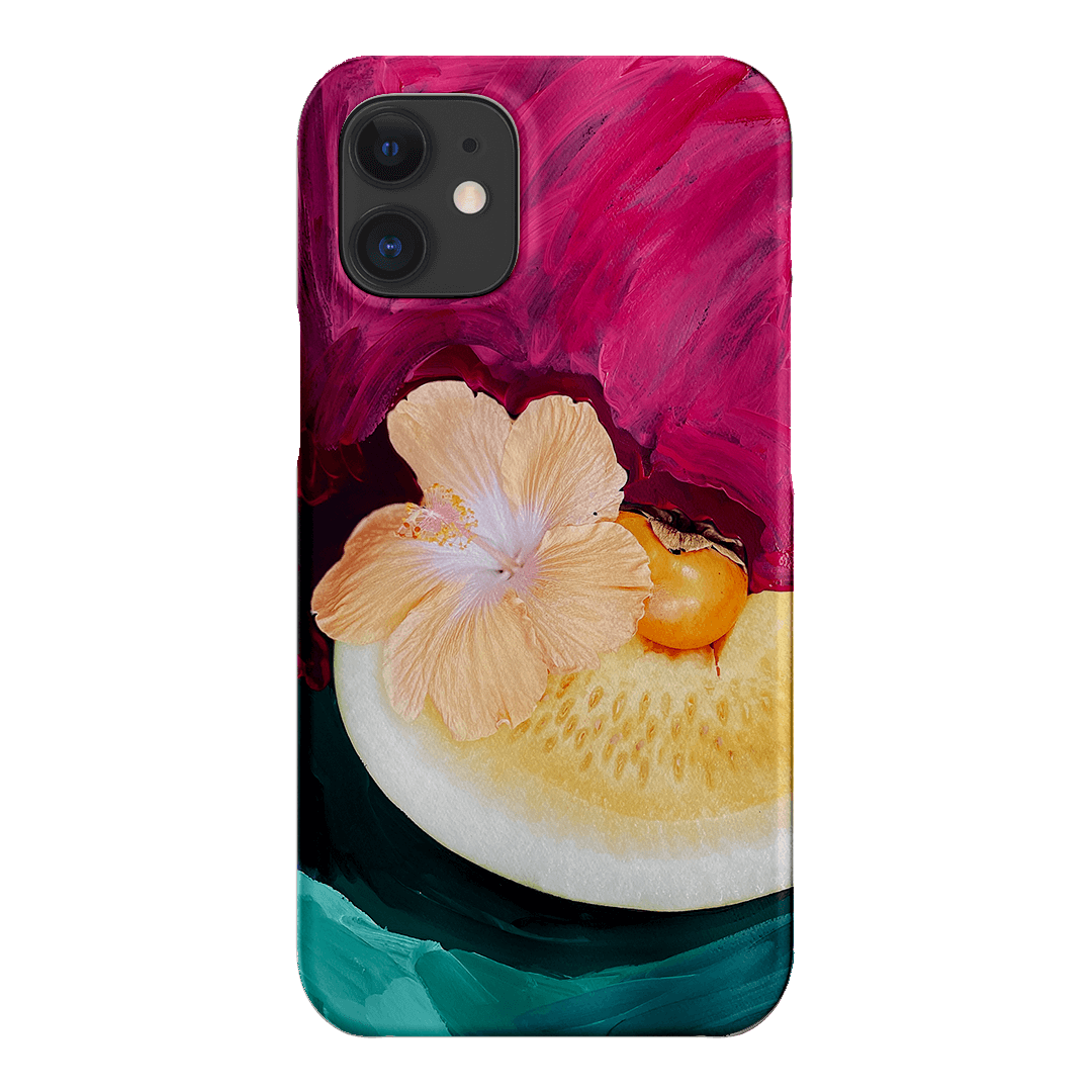 Hibiscus Melon Printed Phone Cases iPhone 12 Mini / Snap by Nicole Nelius - The Dairy