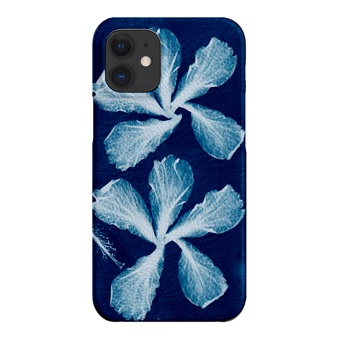 Hibiscus Cyanotype Printed Phone Cases iPhone 12 Mini / Snap by Sally Hungerford - The Dairy