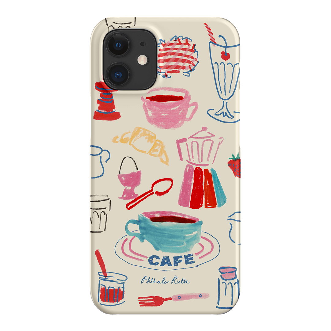 Home Cafe Printed Phone Cases iPhone 12 Mini / Snap by Phthalo Ruth - The Dairy