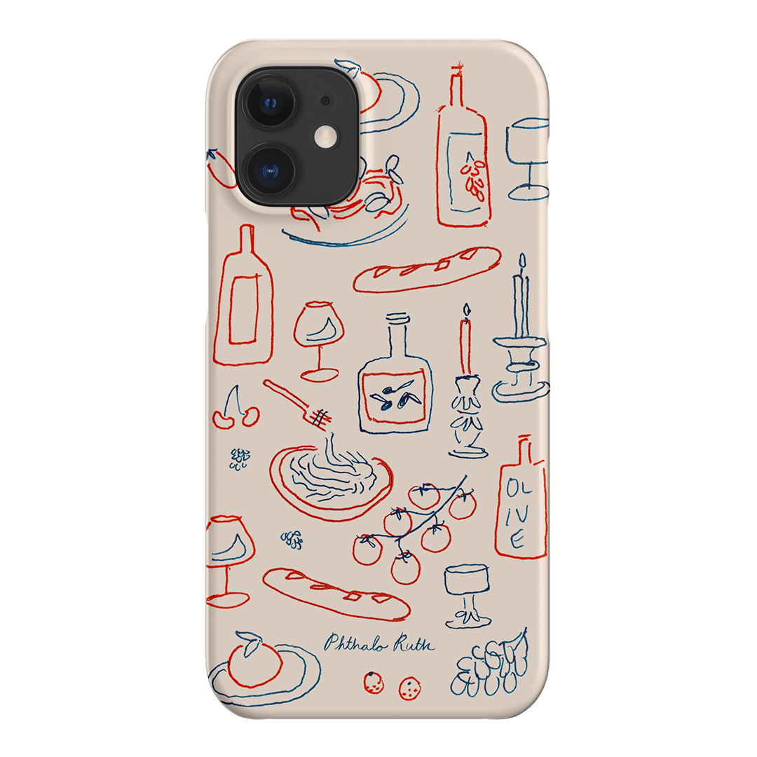 Italian Fare Printed Phone Cases iPhone 12 Mini / Snap by Phthalo Ruth - The Dairy