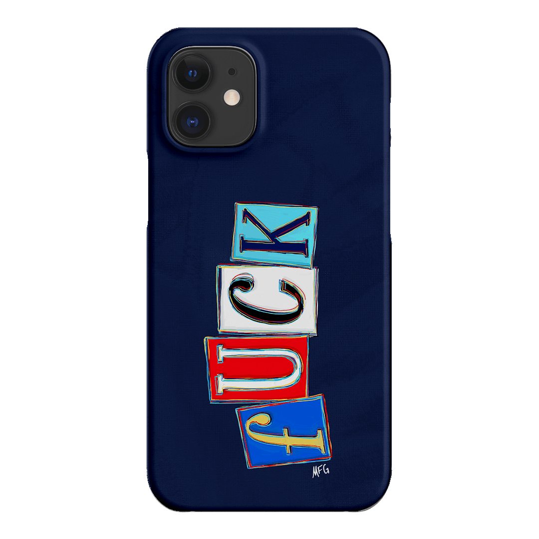 Lil Fcks Blue Printed Phone Cases iPhone 12 Mini / Snap by Margarbs Art - The Dairy